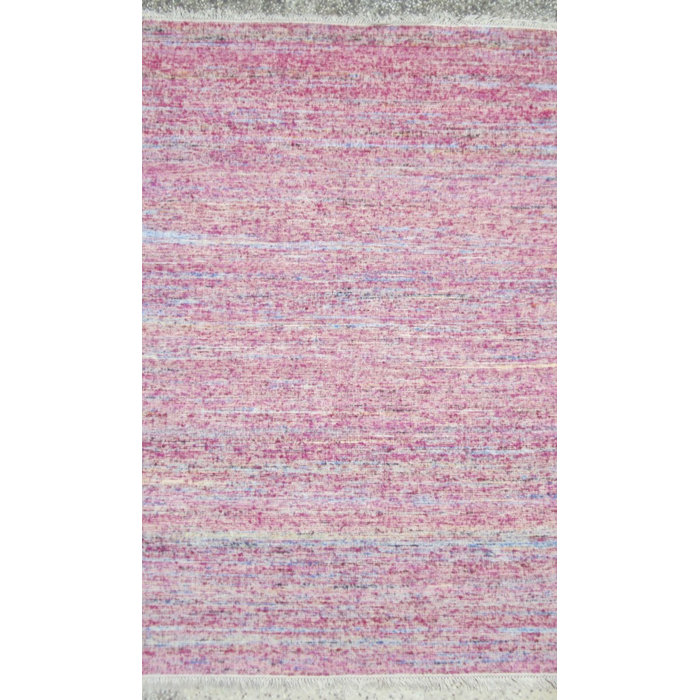 Harriet Bee Halstead Handmade Flatweave Pastel Pink Rug & Reviews Wayfair